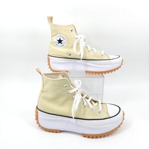 Converse Run Star Hike Shoes Women Size 7.5 Platform Hi Top A02132C Lemon Drop
